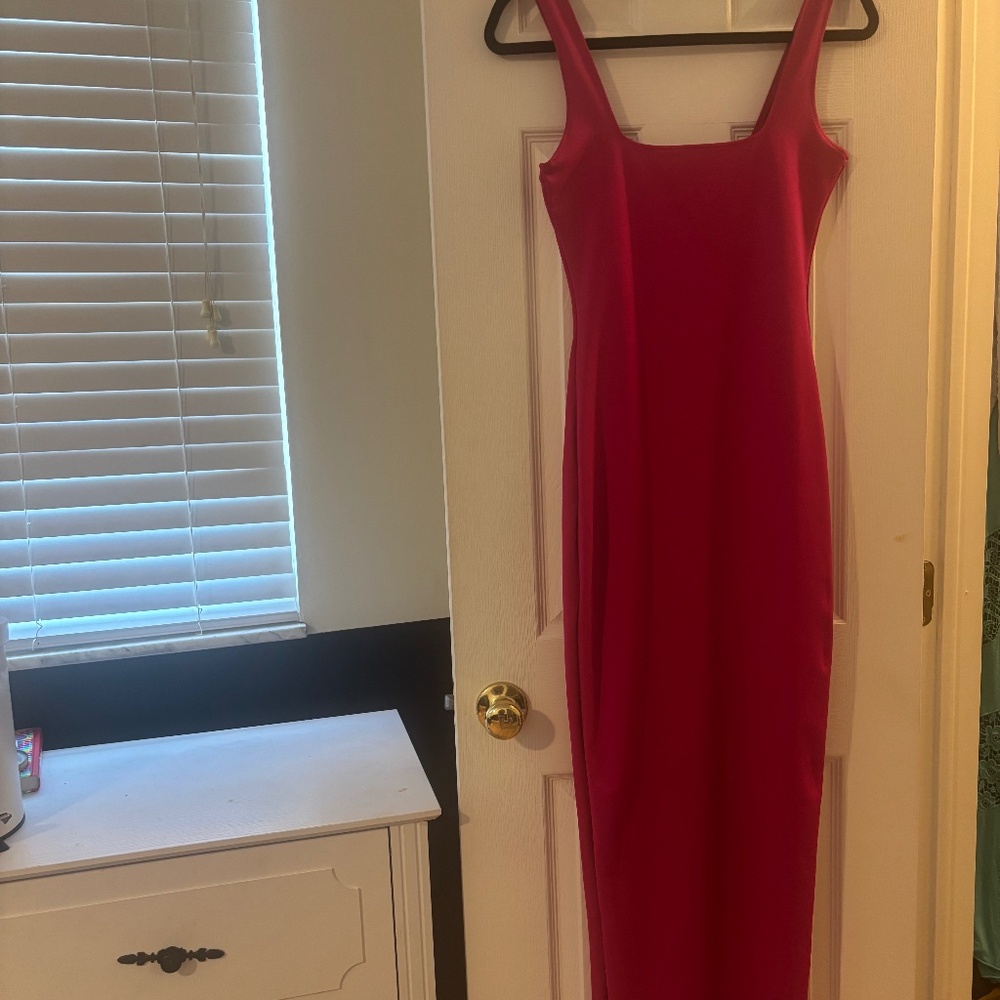Good American Modern Scuba Knit Tank Dress